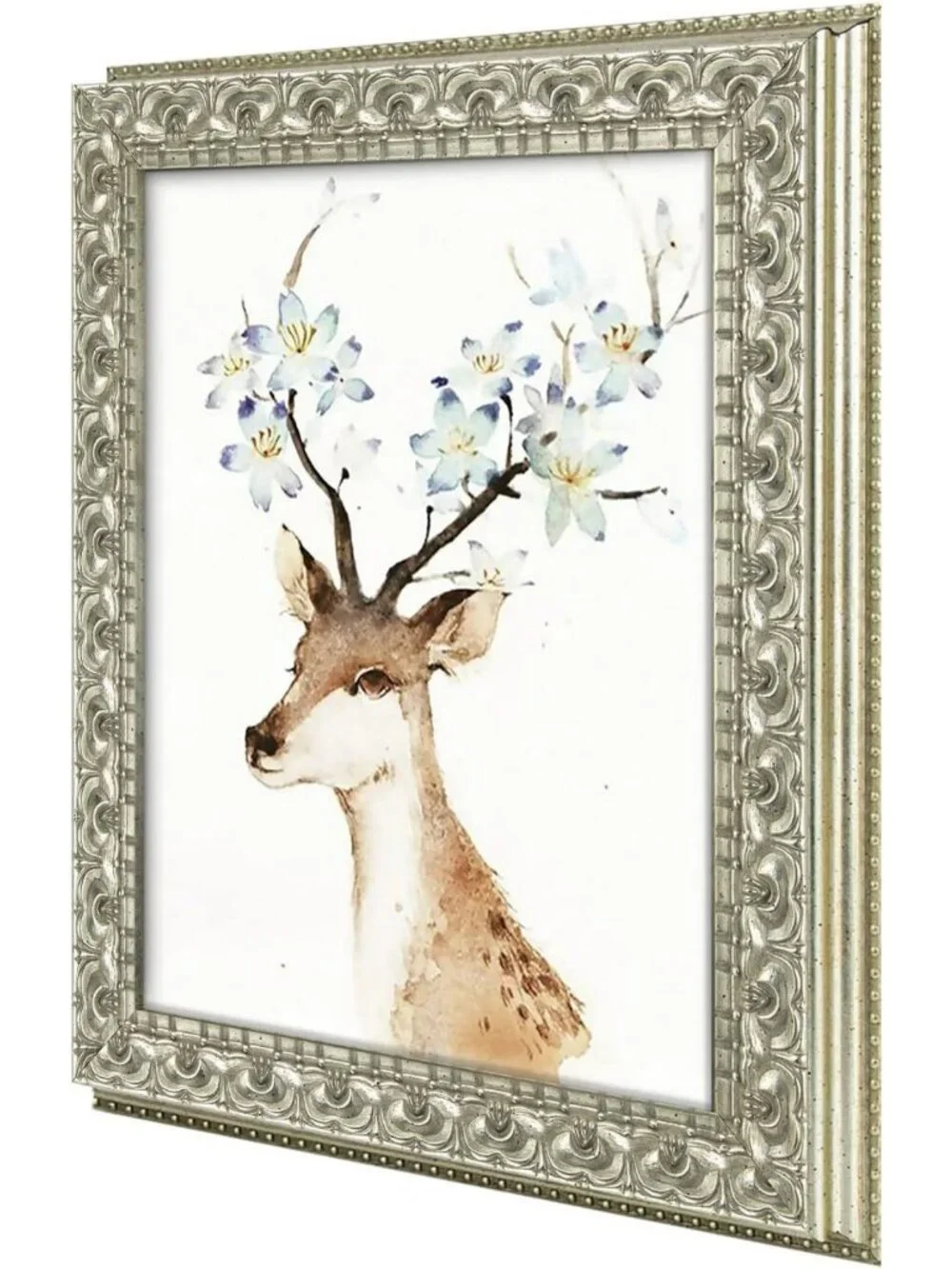 Elegant Silver Beige 8x10 Photo Frame with Real Glass | Wall Hanging & Tabletop